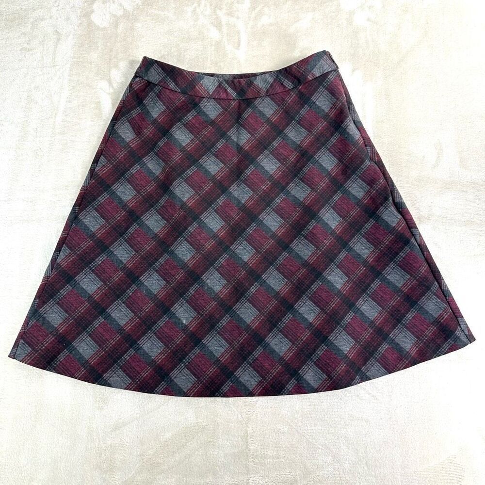 Mario Serrani Skirt Plaid Contouring Women’s Small